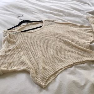 Cream knit sweater